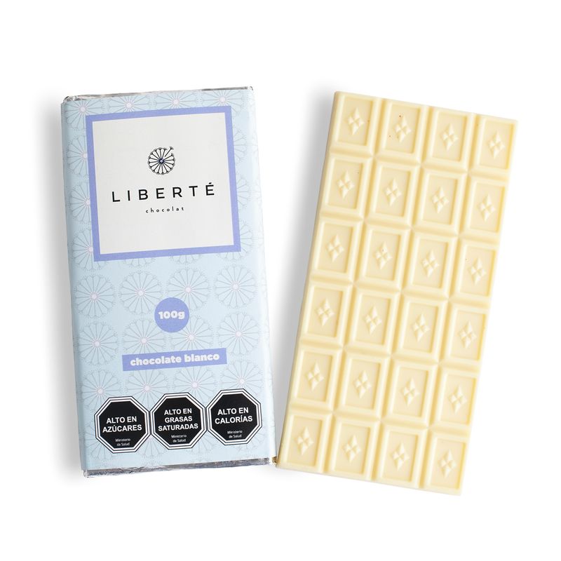 LIBERTE - Tableta de Chocolate Blanco 100 gr