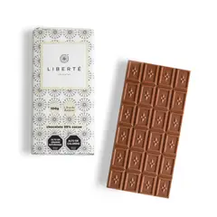 LIBERTE - Tableta Sin Azúcar de Chocolate de Leche 35% cacao 100 gr