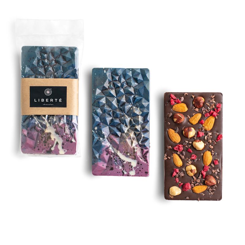 LIBERTE - Tableta Premium Galaxia Chocolate Semi Amargo 100 gr