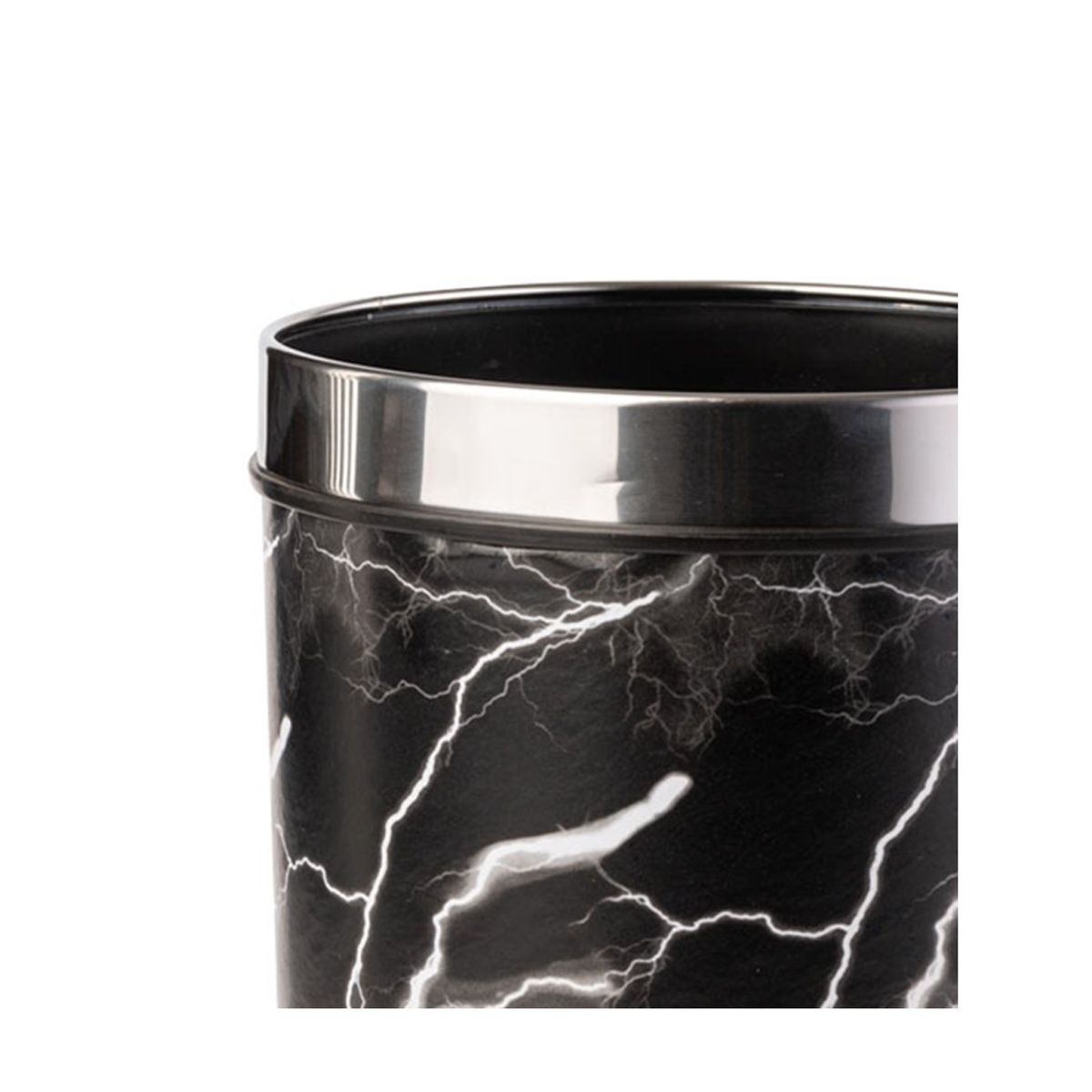 GENERICO - BASURERO 22X22X27CM PLASTICO NEGRO BIGHOUSE-MIMBRAL