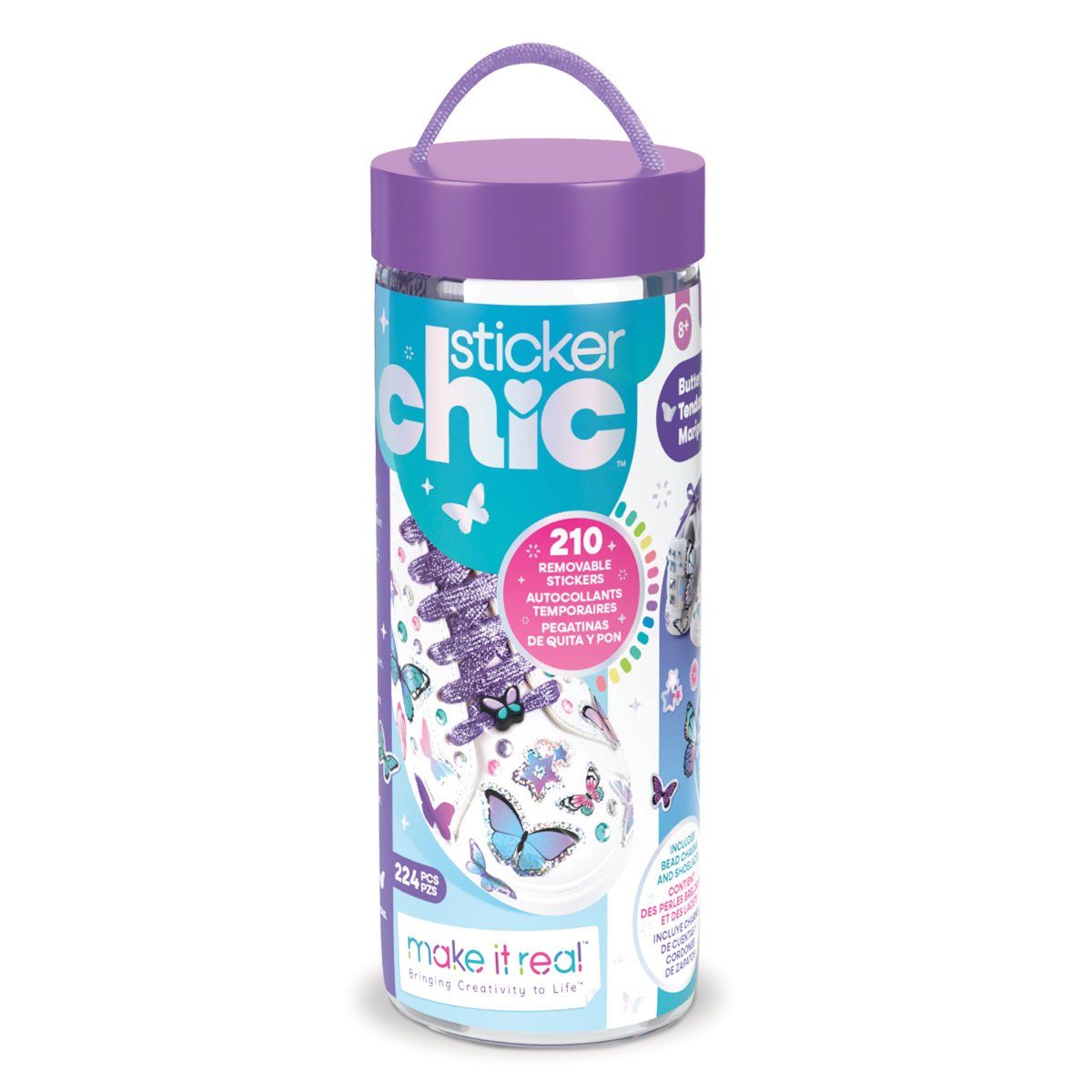 MAKE IT REAL - Decora tus Zapatillas Make it Real Set Mariposa