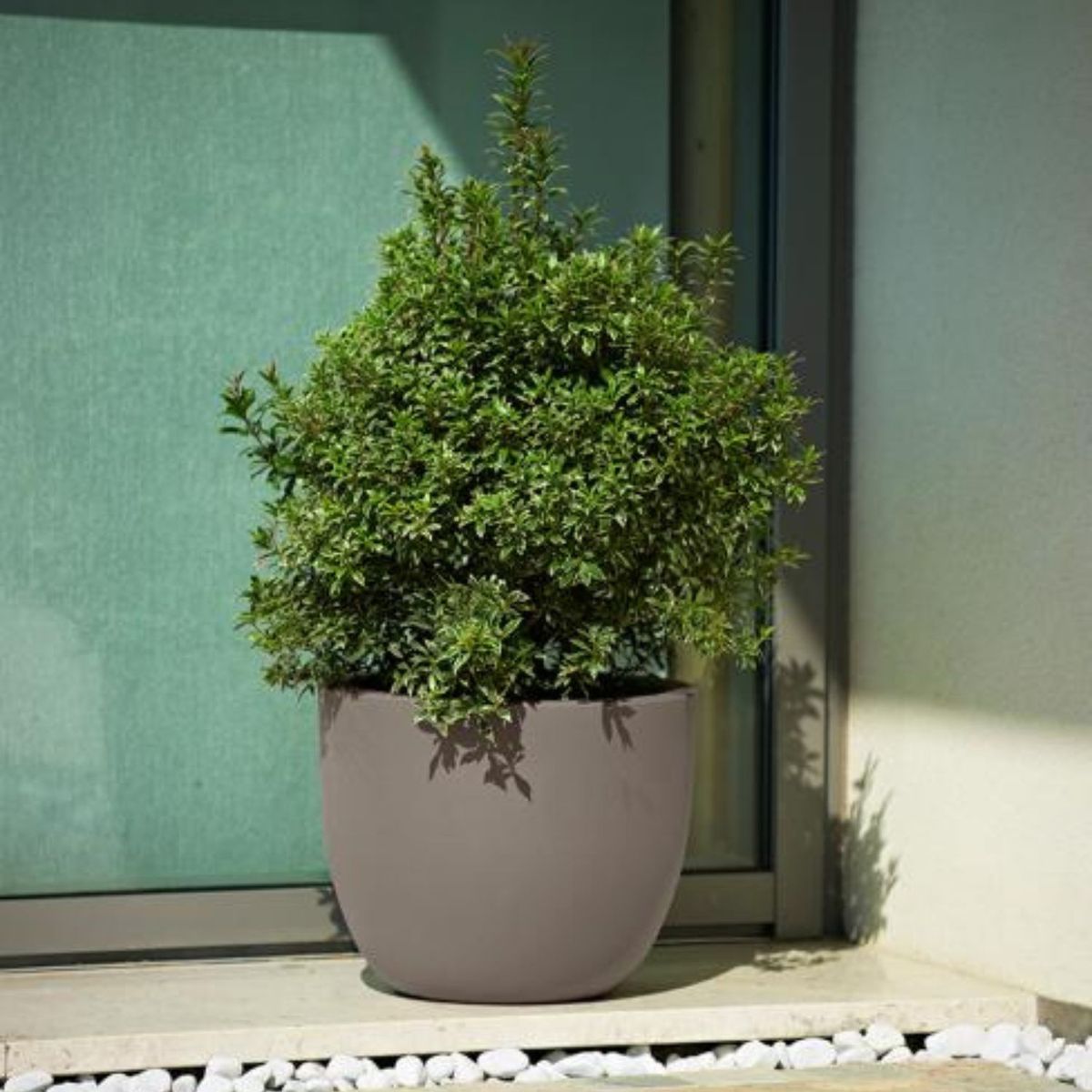 EURO3PLAST - Macetero doble pared Etria, diámetro 44 cm, 30 litros.