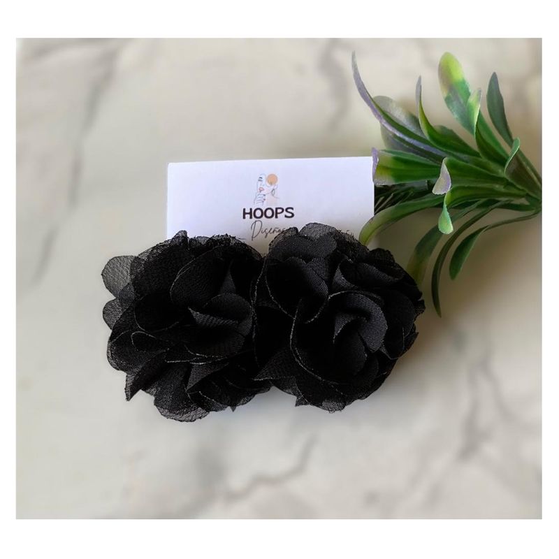 GENERICO - Aros de Rosas Textiles Hechos a Mano