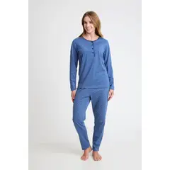 BECKIL - COD 1766 PIJAMA ALGODÓN DELGADO BORDADOS