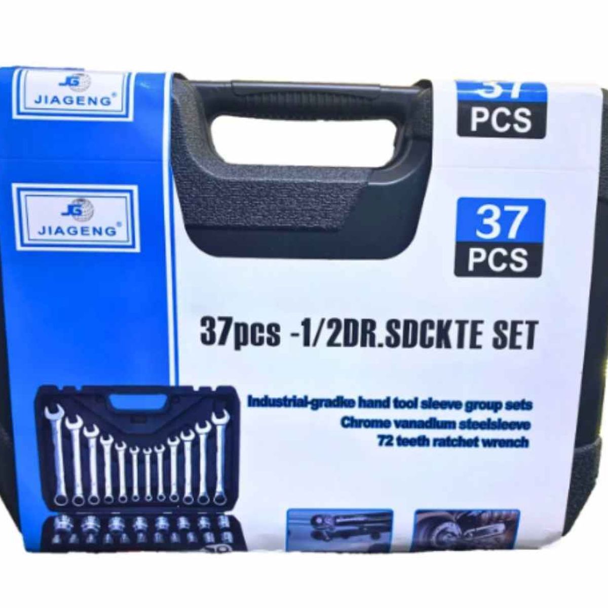 OEM - Caja De Herramientas 37 Piezas Con Juegos Set De Dados