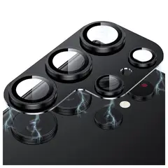 GENERICO - Lámina Para Cámara De Aluminio Para Samsung S23 Ultra-Negro