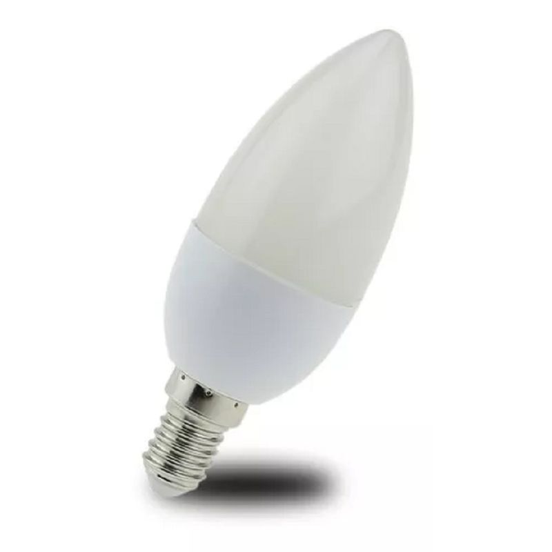 GENERICO - X10 Ampolleta Led 7w Vela E14 Ahorro Energia Luz Fria 003016