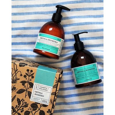 Imagen 2 del producto Tratamiento Anticaída Champú y Bálsamo Ortiga Romero - Del Alba