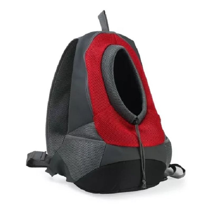 GENERICO - Bolso Malla Transporte Mascota Transpirable 262137 Rojo