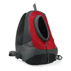 GENERICO - Bolso Malla Transporte Mascota Transpirable 262137 Rojo