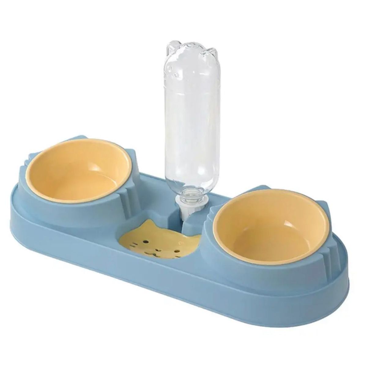 GENERICO - Bebedero y Comedero Doble Para Gatos