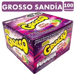 ARCOR - Grosso Sabor Sandia - Chicle De Arcor(Caja Con 100 Unidades)