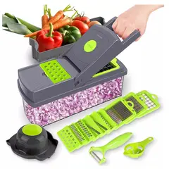 GENERICO - Rallador Picador Cortador Frutas Y Verduras Multiuso 14 En 1