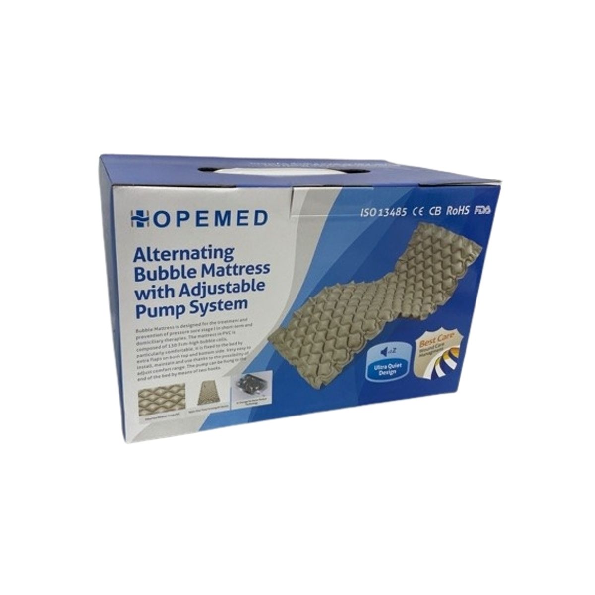 GENERICO - Colchón Antiescaras Con Motor + Kit Reparacion 190 cm x 82 cm x 7 cm