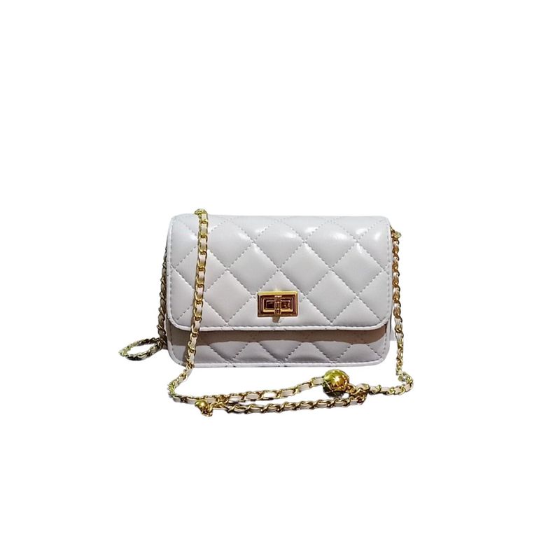 GENERICO - Cartera Crossbody acolchada con cadena