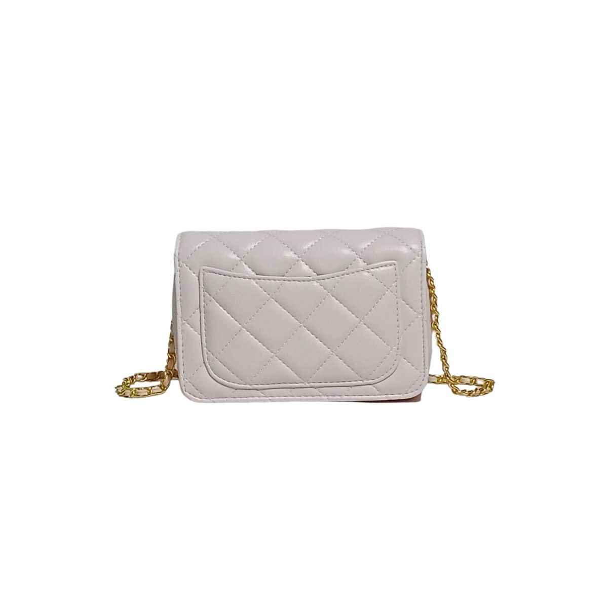 GENERICO - Cartera Crossbody acolchada con cadena