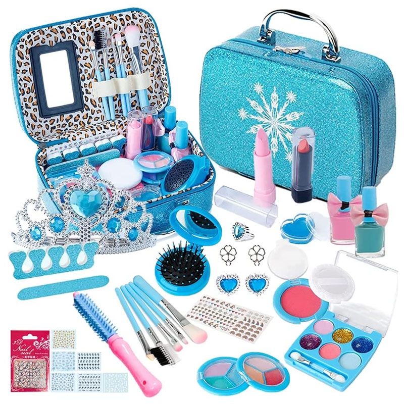TNAKIEX - Kit Set Maquillaje Niña Juguetes Salon Belleza Estuche 32pcs