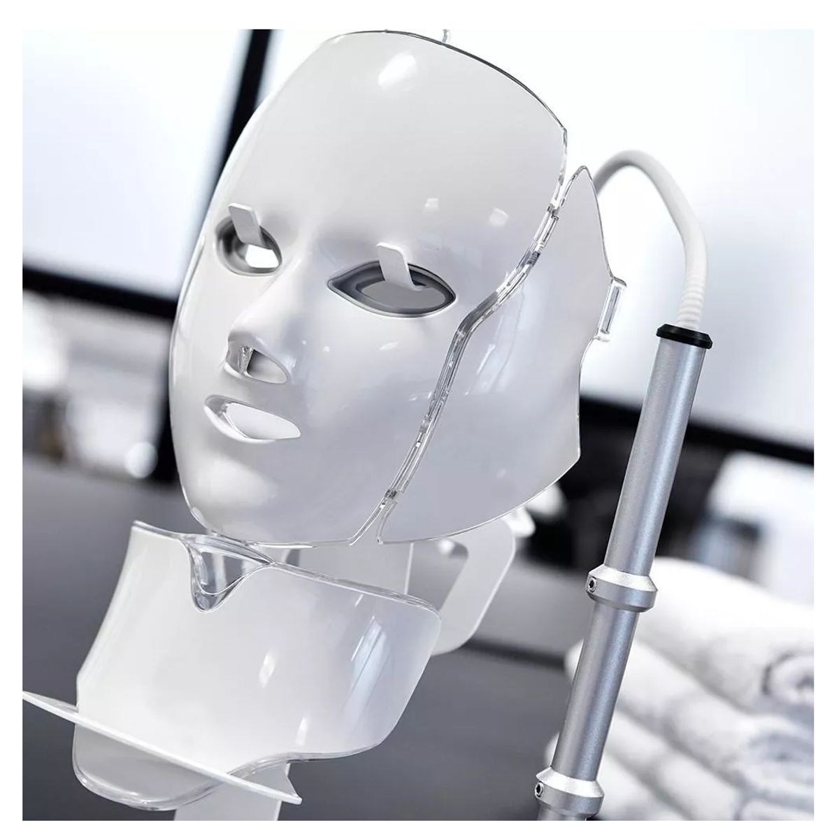 GENERICO - Mascara Facial Led Rostro Cuello Terapia Rejuvenecedora Spa