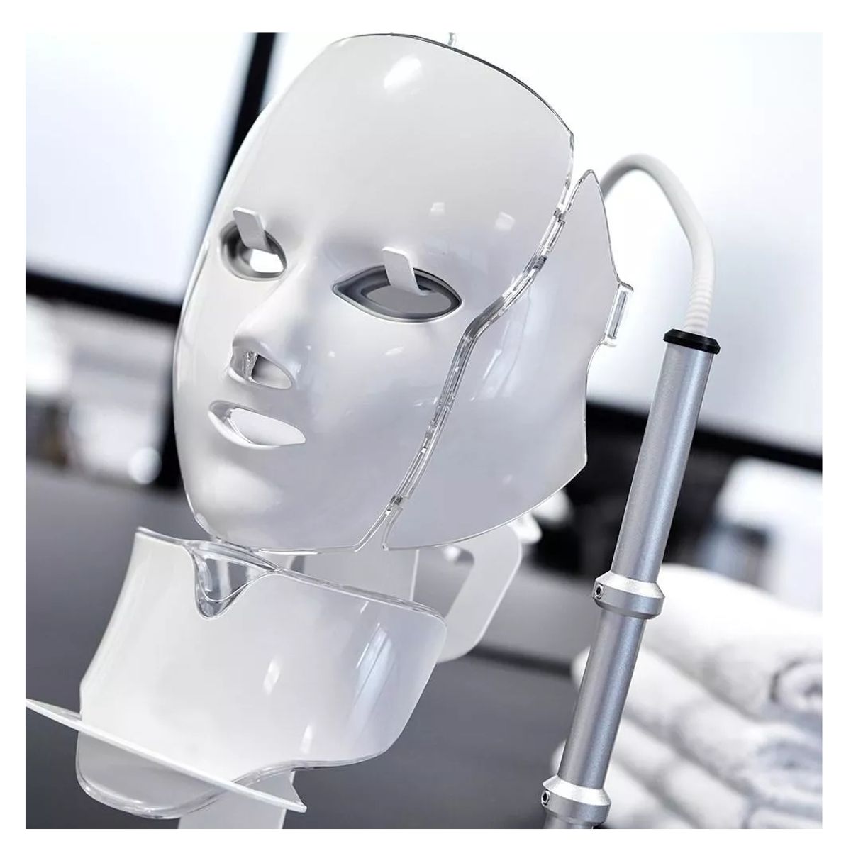 GENERICO - Mascara Facial Led Rostro Cuello Terapia Rejuvenecedora Spa