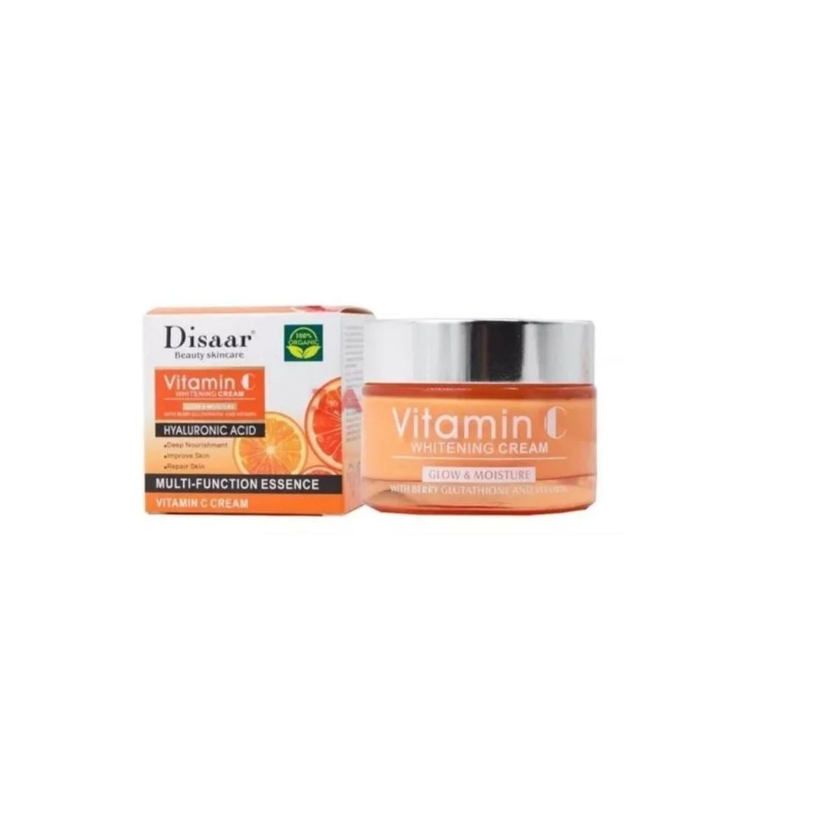 GENERICO - Crema Vitamina C Con Acido Hialuronico Multifunción Antiarrugas.-