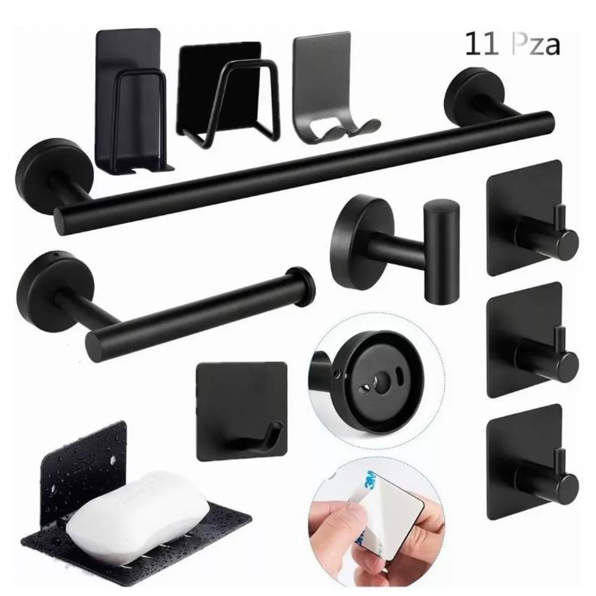 TNAKIEX - Juego De Accesorios De Baño Toalleros 304 Inoxidable 11 Pzs