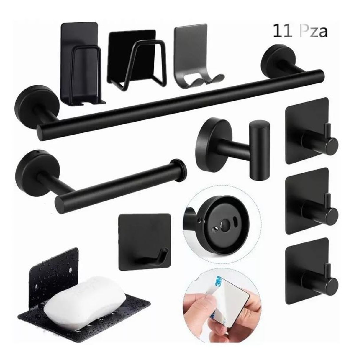 TNAKIEX - Juego De Accesorios De Baño Toalleros 304 Inoxidable 11 Pzs