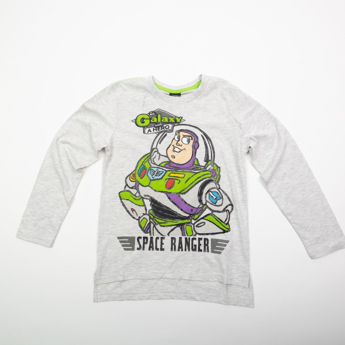 DISNEY - Polera Manga Larga Niño Buzz Especial Gris Disney