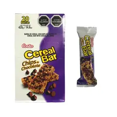 COSTA - Cereal Bar Barra Chips de chocolate 21 Gr 20 unidades