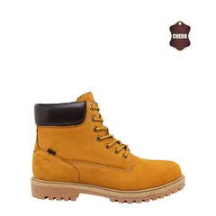 LONDON ADIXT - Botin de Cuero Hombre Caramelo Augusto