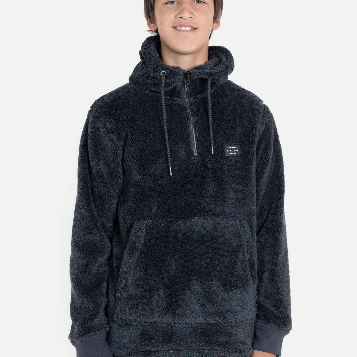 RIP CURL - Poleron CLASSIC 22 RP Juvenil Gris Oscuro Rip Curl