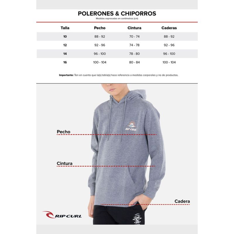 RIP CURL - Poleron CLASSIC 22 RP Juvenil Khaki Rip Curl