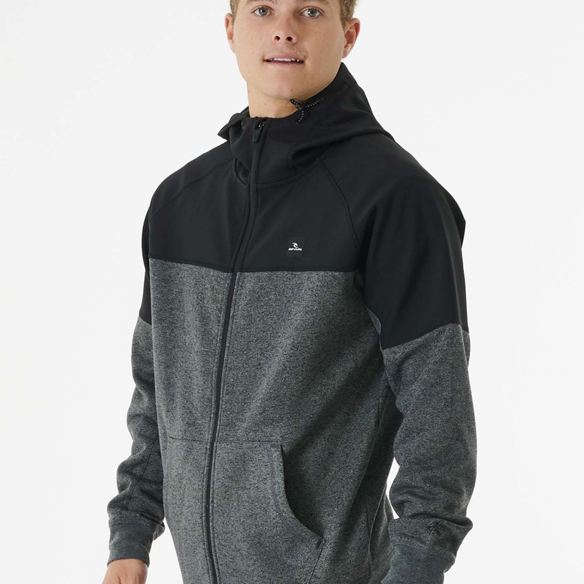 RIP CURL - Poleron ANTI SERIES VIRAL ZIP THRU Hombre Gris Rip Curl