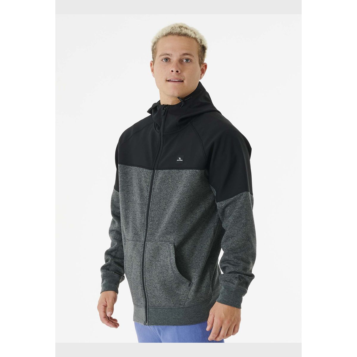 RIP CURL - Poleron ANTI SERIES VIRAL ZIP THRU Hombre Gris Rip Curl