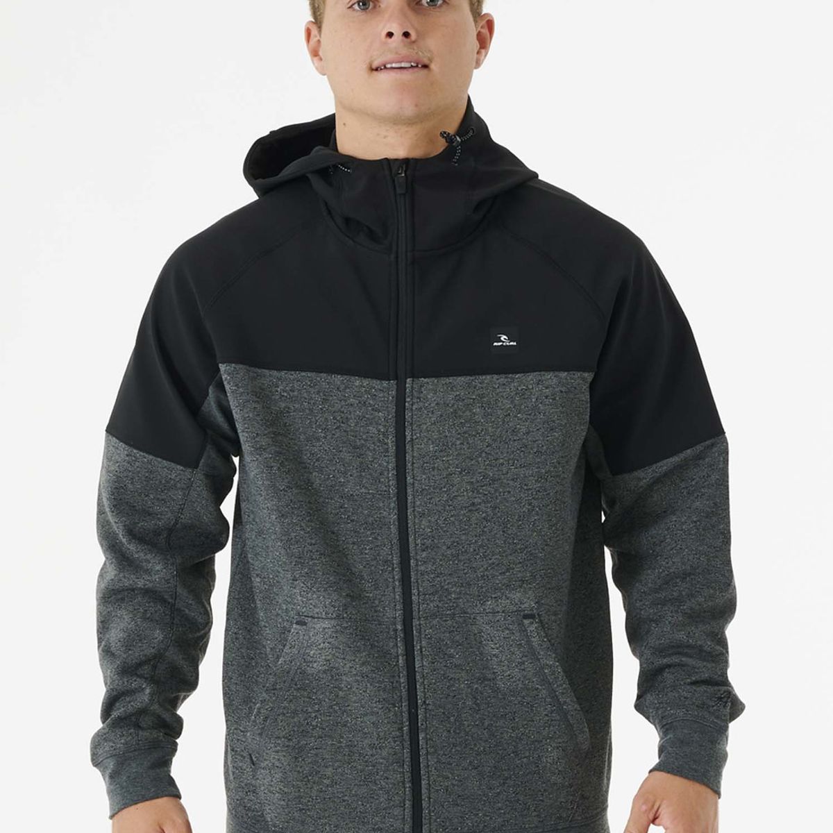 RIP CURL - Poleron ANTI SERIES VIRAL ZIP THRU Hombre Gris Rip Curl