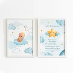DECORACION PAJARITO - Set cuadros religiosos regalo de Bautizo