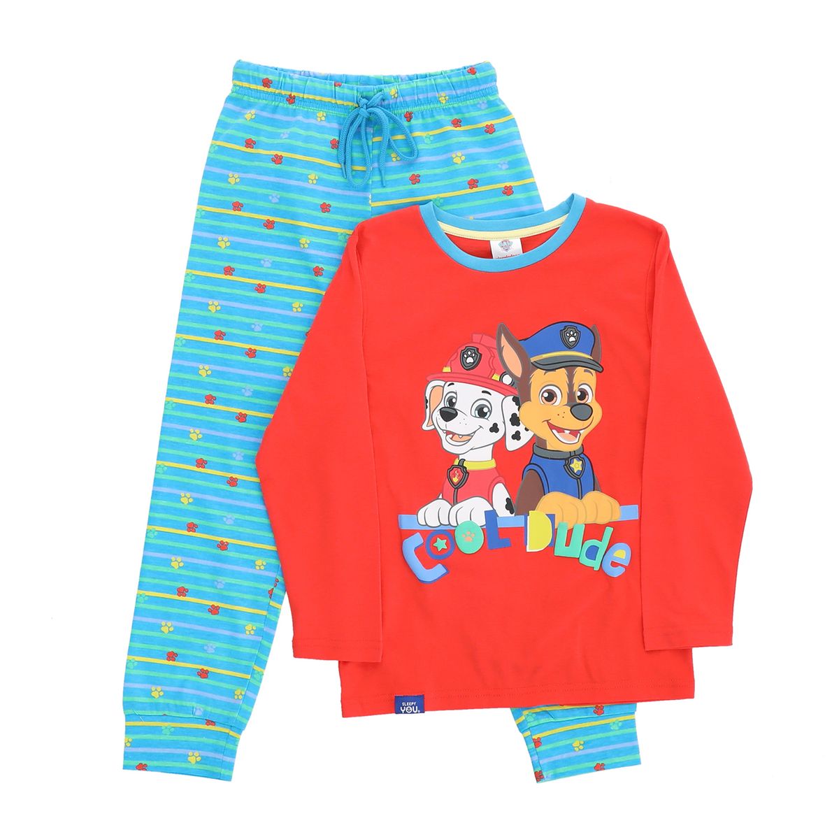 PAW PATROL - Pijama Niño Chase Cool Rojo Paw Patrol