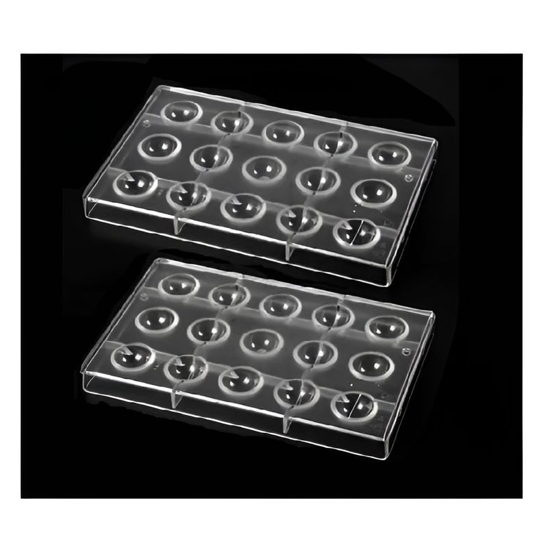 GENERICO - Pack X2 Moldes Chocolate Moldes De Chocolate 15circulo