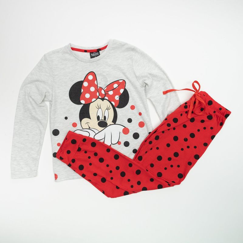 DISNEY - Pijama Niña Minnie Lunares Rojo Disney