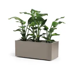 EURO3PLAST - Jardinera de plástico reciclado,99,5x39,5x39,5 cm, 102 litros