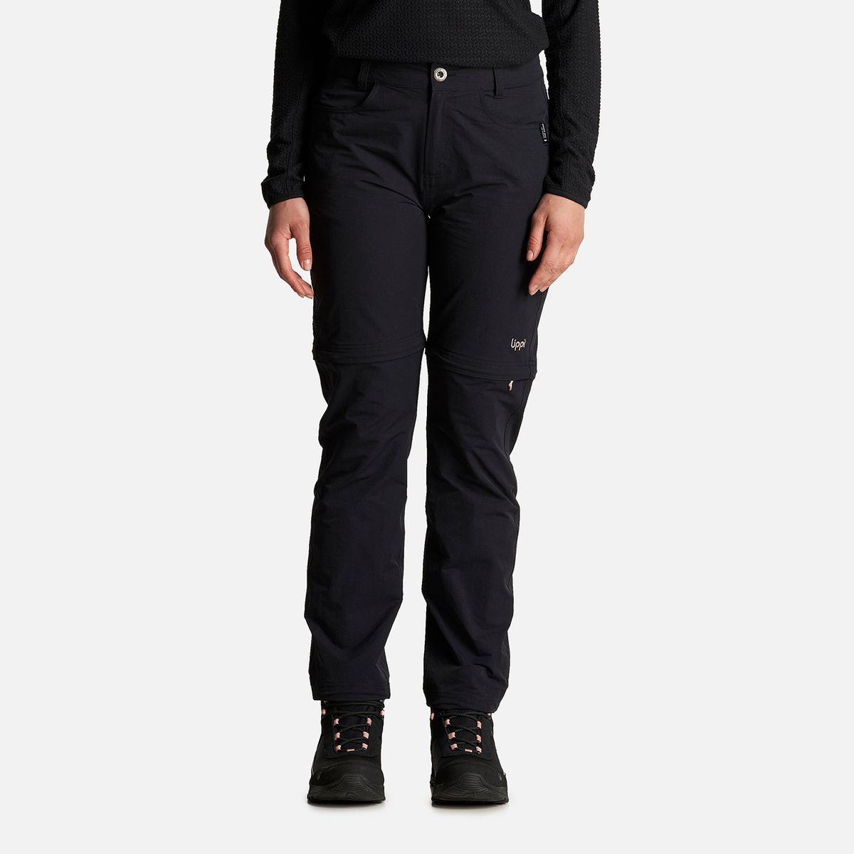 LIPPI - Pantalon Mujer Enduring Mix-2 Q-Dry Pants Negro Lippi