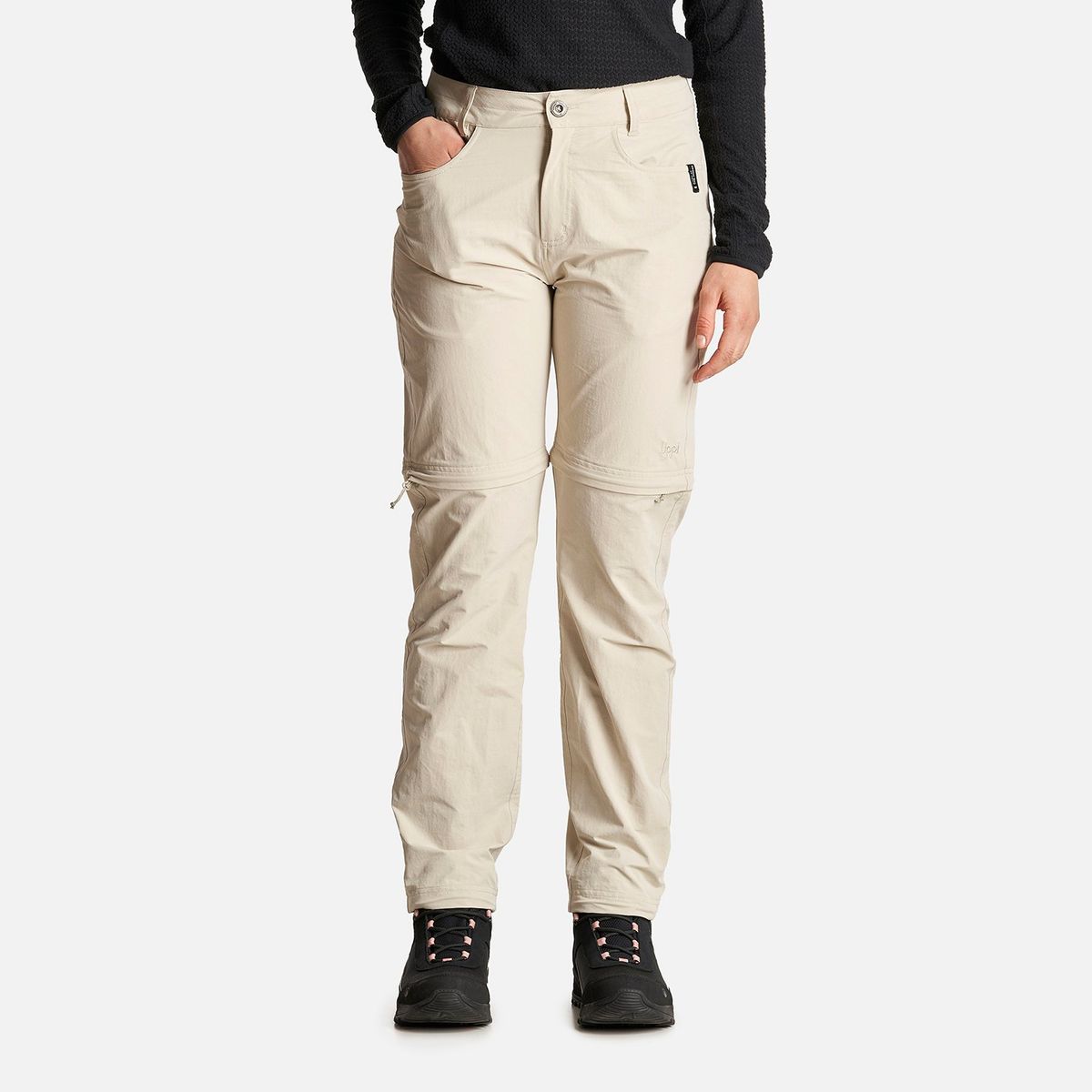 LIPPI - Pantalon Mujer Enduring Mix-2 Q-Dry Pants Crema Lippi