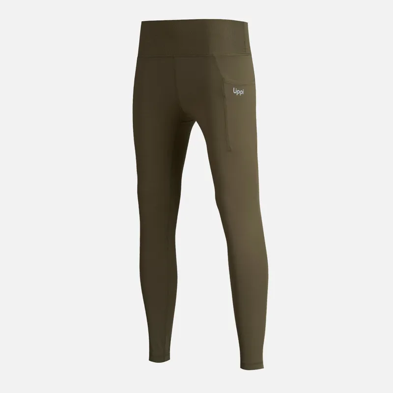 LIPPI - Calza Mujer In-Action Sport Leggings Verde Militar Lippi