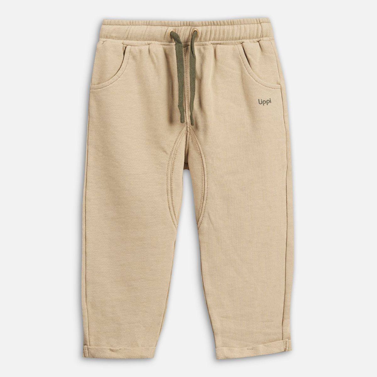 LIPPI - Pantalon Baby Boy Relaxed Pants Taupe Lippi