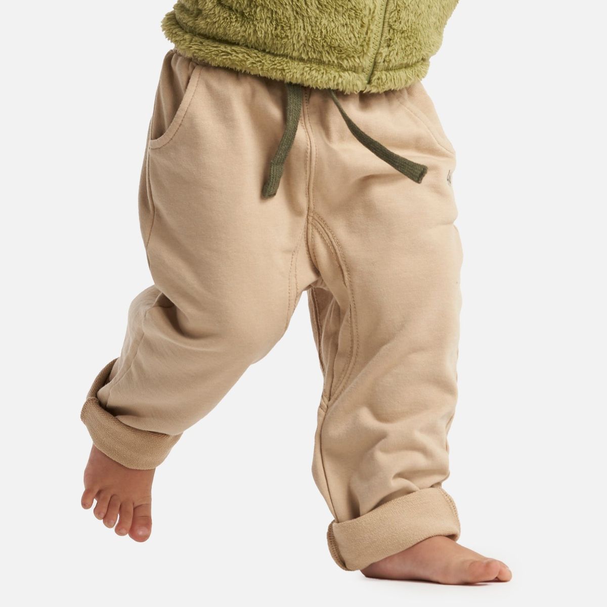 LIPPI - Pantalon Baby Boy Relaxed Pants Taupe Lippi