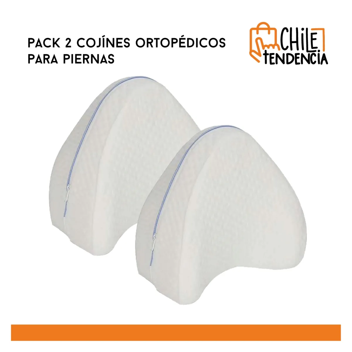 CHILE TENDENCIA - Pack x2 cojín ortopédico con memoria para piernas