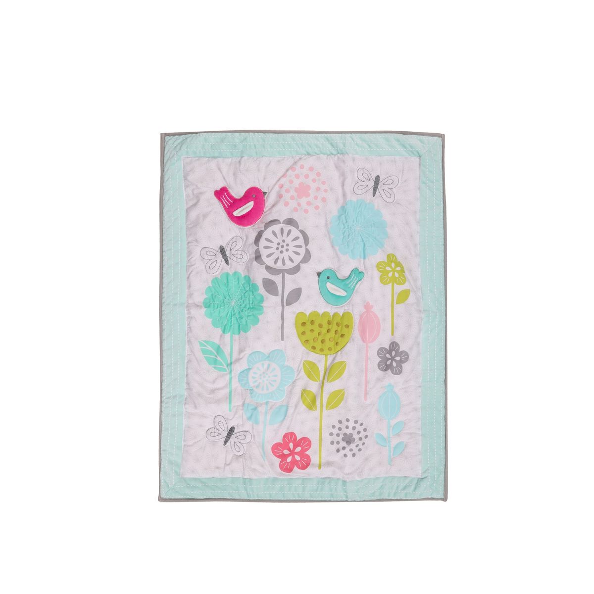 PELLITOS - SET ROPA DE CUNA CORRAL ALGODON BIRDS