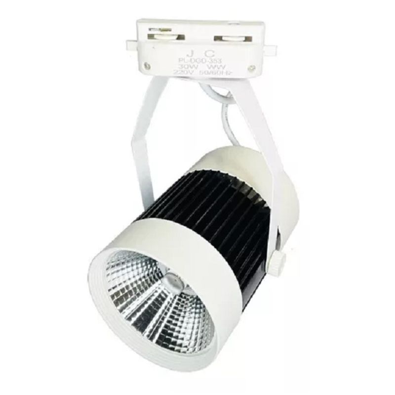 GENERICO - Foco Led Riel 30w Blanco 3500k Monofásico Energizado Cob 006103