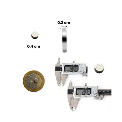 Imagen 2 del producto Imanes Neodimio 0,4x0.2cm Plateado Iman Magnetico 20 und