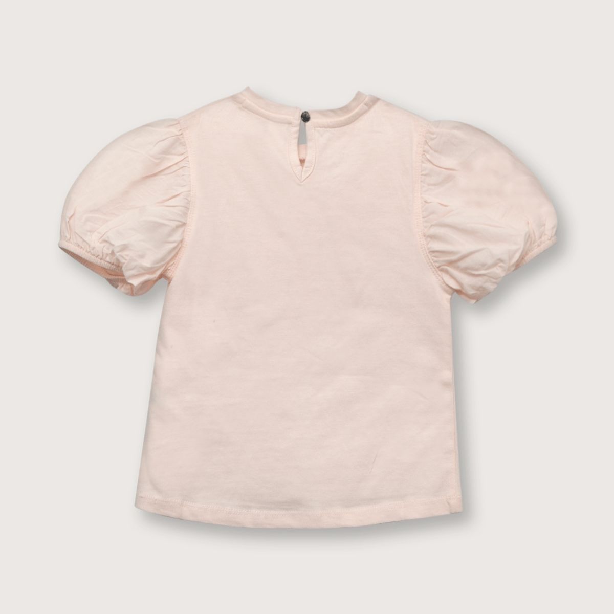 OPALINE - Polera de niña manga corta damasco (6 meses a 4 años)