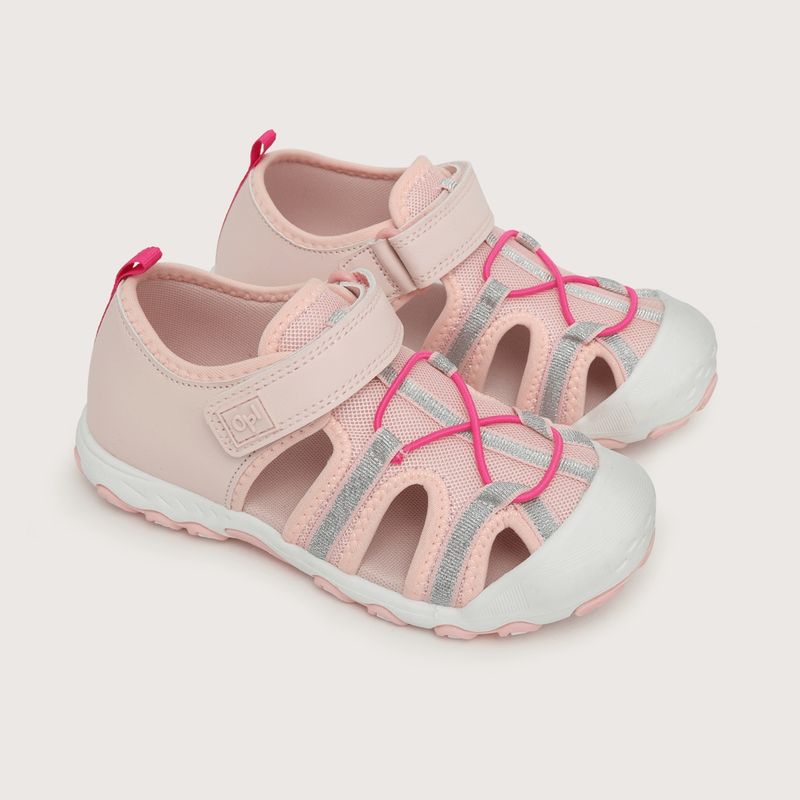OPALINE - Sandalia de niña outdoor rosada 30 a 34